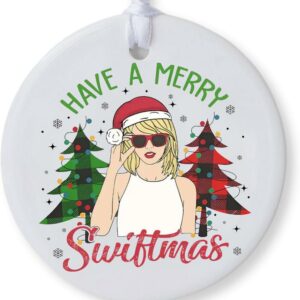 Taylor Swift Ornament Merry Christmas Have A Merry Little