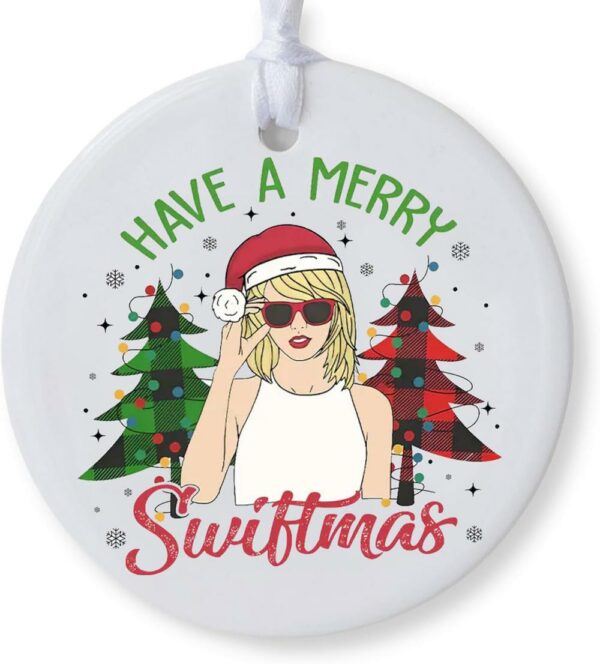 Taylor Swift Ornament Merry Christmas Have A Merry Little