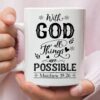 With God All Thing Area Possible Personalized Ceramic Mug