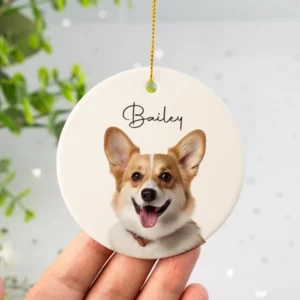 Personalized Pet Ornament Custom Dog Christmas Ornament