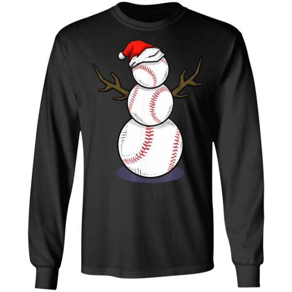 Baseball Snowman Shirt