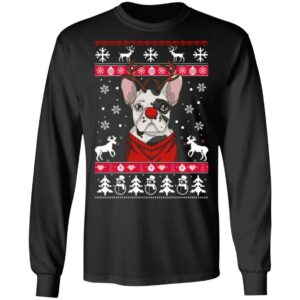 Bulldog With Antlers Christmas Sweater