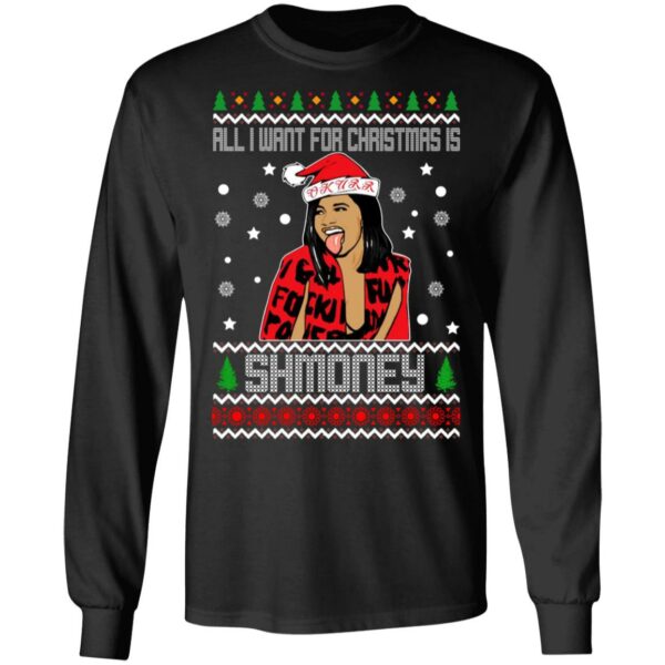 Cardi B All I Want For Christmas Is Shmoney Christmas Sweater