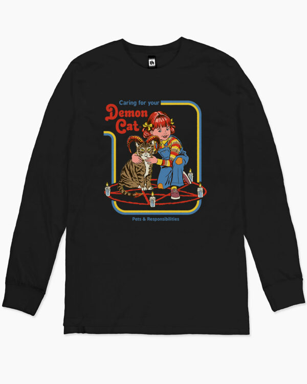 Caring for Your Demon Cat Long Sleeve