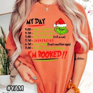 Comfort Colors I’m Booked Grinch Christmas T-shirt