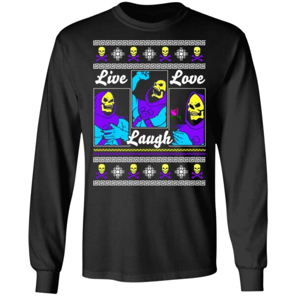 Death Live Laugh Love Christmas Sweater