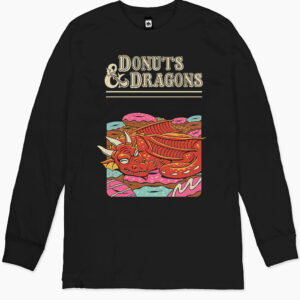 Donuts and Dragons Long Sleeve