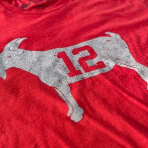 GOAT 12 Red Tampa Bay T shirt 3