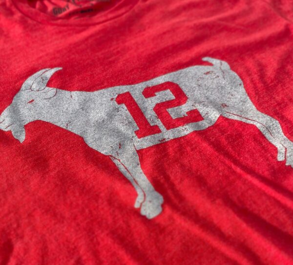 GOAT 12 Red Tampa Bay T-shirt