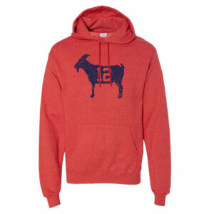 GOAT 12 Red Vintage Hoodie