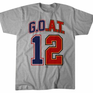 GOAT 12 TampaNew England Gray T-shirt