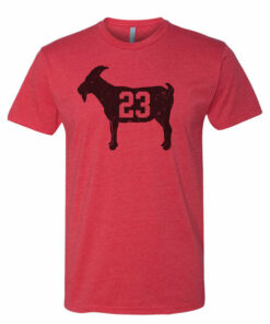 GOAT 23 Red Vintage T shirt 1