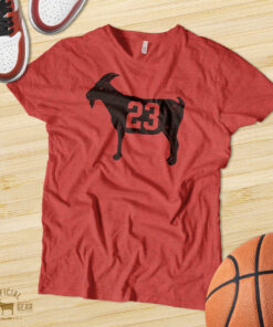 GOAT 23 Red Vintage T shirt 2