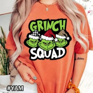 Grinch Squad Christmas Comfort Colors T-shirt