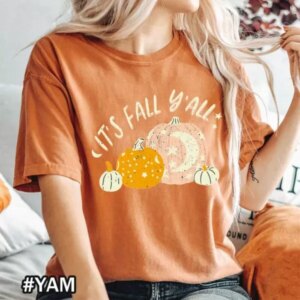 It’s Fall Y’all Vintage Fall Pumpkins T-Shirt – Comfort Colors