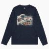 The Great Sushi Wave Long Sleeve