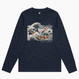 The Great Sushi Wave Long Sleeve