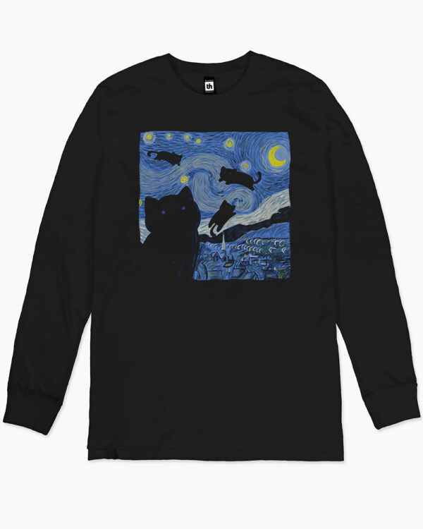 The Starry Cat Night Long Sleeve