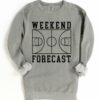 Basketball Weekend Forecast Sweatshirt Comfort Colors, Bella, or Gildan Brand Sweatshirt Basketball Mom Sweatshirt