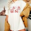 Bella or Comfort Colors Roses are Fine But Mama Needs Wine Valentines Day Retro Unisex Shirt Valentine’s Shirt Valentines Day Tee