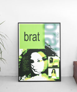 Charli xcx Brat Tracklist Poster 1