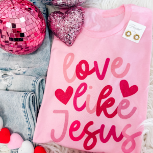 Comfort Colors or Bella Love Like Jesus Shirt  Youth and Adult Sizes Valentines Gift for Her