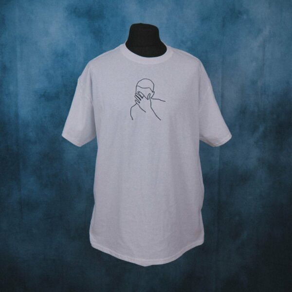Frank Ocean – Blonde Cover Art Outline Unisex Embroidered T-Shirt