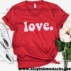 Love. Bella V-Neck Valentines Retro Boutique Tee