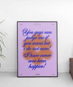 Never Been Happier Cassie Quote Euphoria Poster 1