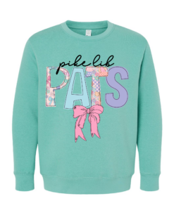 Pike Lib Pats Bow Sweatshirt - Youth and Adult Sizes 1 Pike Lib Pats Bow Sweatshirt Youth and Adult Sizes 2
