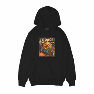 Space Action Vintage Comic Hoodie
