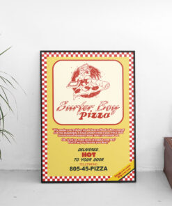 Surfer Boy Pizza Poster 1