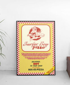 Surfer Boy Pizza Poster 2