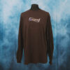 The Fresh Stuff – Retro Logo Unisex Embroidered Long Sleeve T-Shirt (Brown)