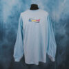 The Fresh Stuff – Retro Logo Unisex Embroidered Long Sleeve T-Shirt (Light Blue)
