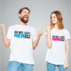 Do Not Look At Her & Him – Cotton Couple T-Shirts