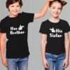 Her Brother -His Sister Rakhi T-shirt