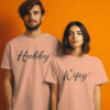 Hubby Wifey Couple T-shirt Design – Stock Clearance