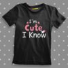 I m Cute I Know Baby T-shirt