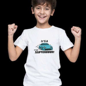 It’s a Supra car custom t-shirt for boys