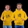 King Queen Yellow Hoodie