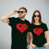 Love Heart Latest Couple T-Shirts