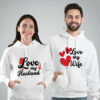 Love Husband wife matching hoodie