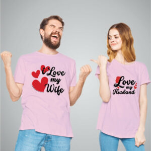 Love My Wife Husband Couple – T-shirt