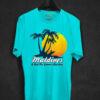 Maldives Sunset Beach View T-shirt