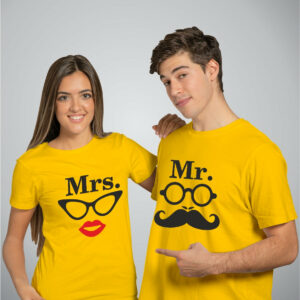 Mister & Mrs Muchchad – Cotton Couple T-Shirts