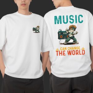 Music Can Change The World Oversize T-shirt