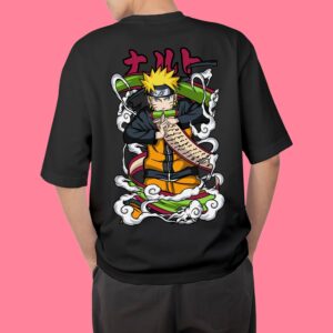 Naruto Anime Printed Oversized Fit T-Shirt