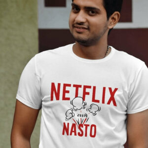 Netflix Sathe Nasto – Gujarati Funky T-Shirts