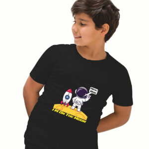 On the moon astronaut design t-shirt